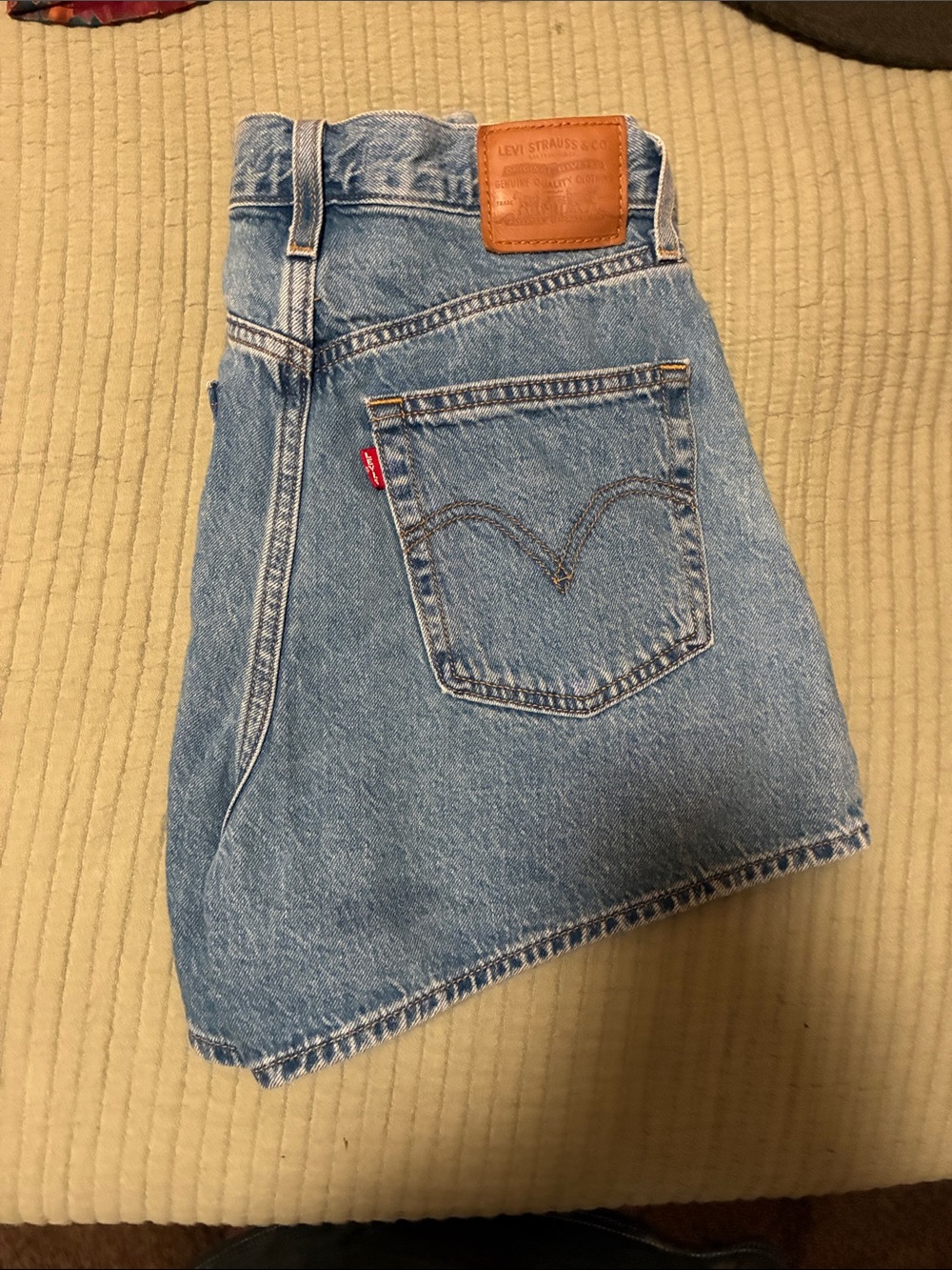 Levi's Women's Light Blue High-Waist Denim Shorts